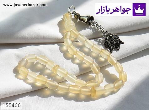 تسبیح عقیق یمنی نارنجی 33 دانه تسبیح عقیق یمنی نارنجی 33 دانه خوش دست - 155466