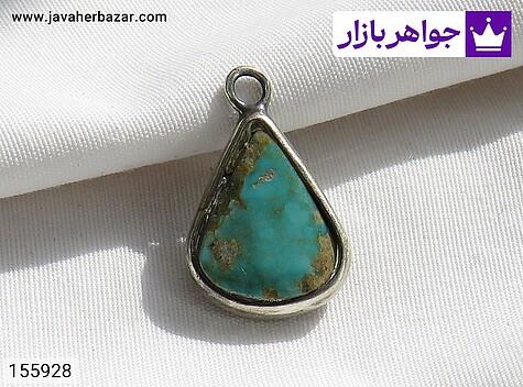 مدال فیروزه نیشابوری مدال نقره فیروزه نیشابوری اشکی - 155928