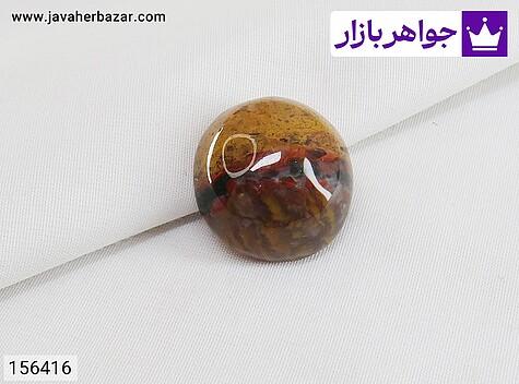 نگین عقیق نگین عقیق خزه ای تراش دامله با رنگ بندی زیبا - 156416
