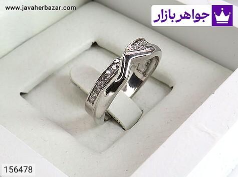 حلقه ازدواج نقره زنانه حلقه ازدواج نقره طرح رها زنانه - 156478
