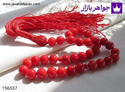 تسبیح مرجان 33 دانه تسبیح مرجان 33 دانه خوش نقش رنگ تقویت شده - 156537