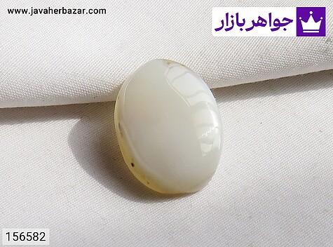 نگین عقیق سفید - 156582