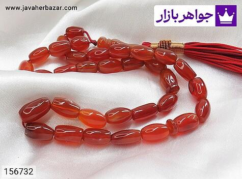 تسبیح عقیق یمنی قرمز 33 دانه تسبیح عقیق یمنی قرمز 33 دانه خوش دست - 156732