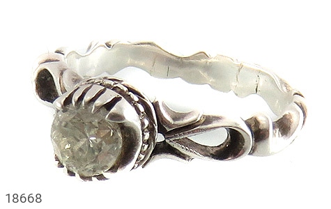 انگشتر نقره الماس بی نظیر فاخر دست ساز - 18668