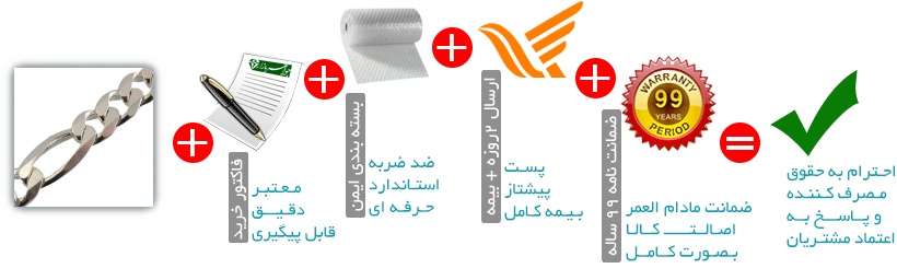 دستبند نقره جذاب و اسپرت 21 سانتی