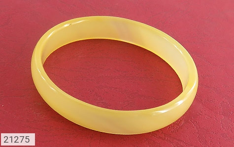 النگو عقیق سنگی زرد سایز 1 - 21275