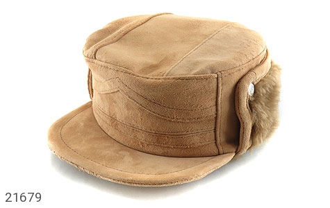 پوشاک کلاه جیر طبیعی کرم رنگ دوحالته مردانه - 21679