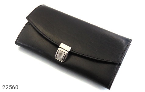 کیف چرم طبیعی کلاسیک رنگ مشکی - 22560