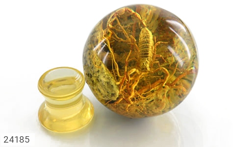 تندیس طرح کهربا عقرب دار - 24185