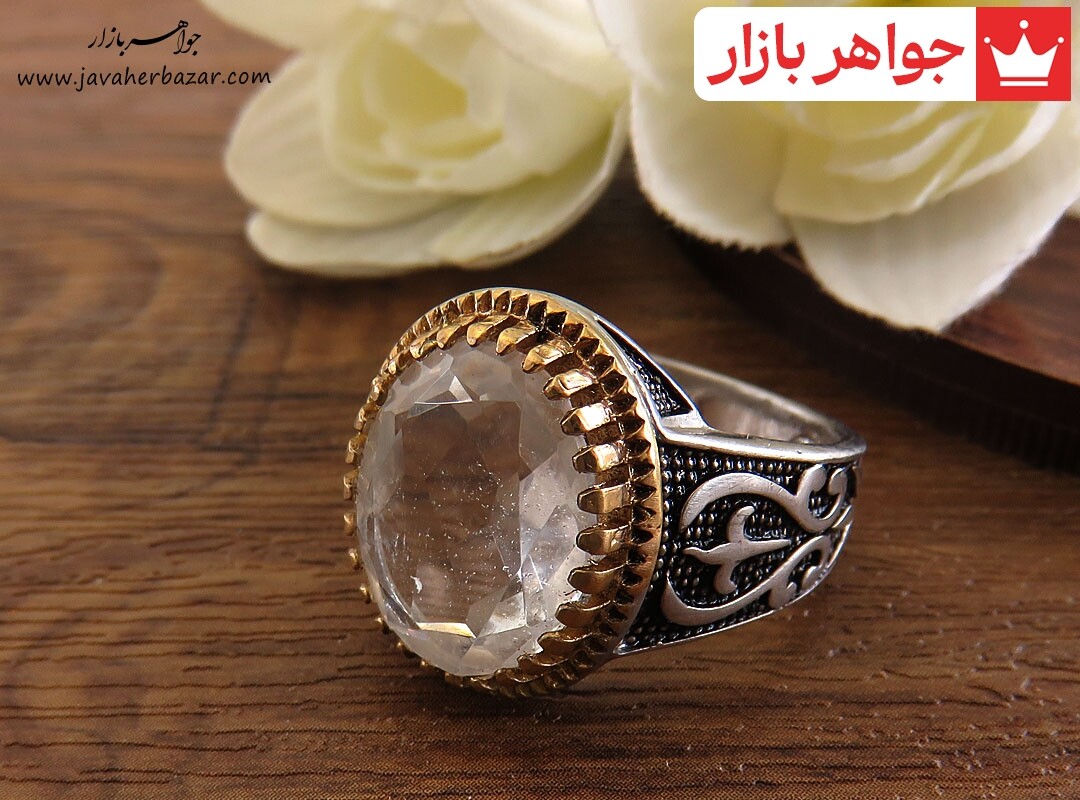 انگشتر نقره در نجف الماس تراش مردانه انگشتر نقره در نجف الماس تراش مردانه