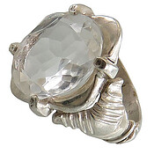 انگشتر نقره در نجف الماس تراش مردانه دست ساز