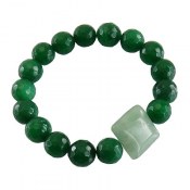 دستبند فلورین و عقیق سبز زنانه