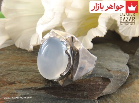 انگشتر نقره عقیق یمنی خوش رنگ مردانه - 30006