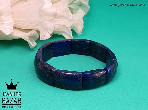 دستبند لاجورد آبی زیبا زنانه - 32881