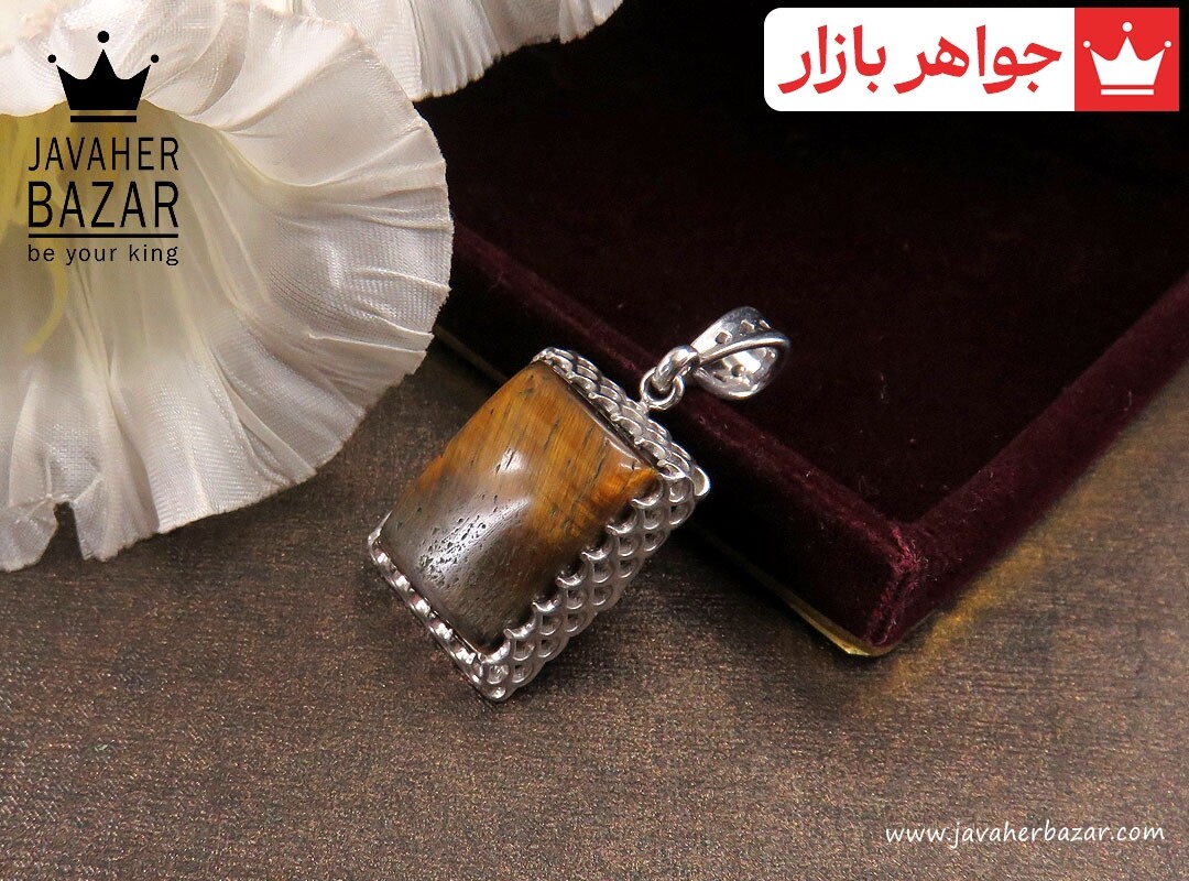 پلاک نقره چشم ببر ارزشمند