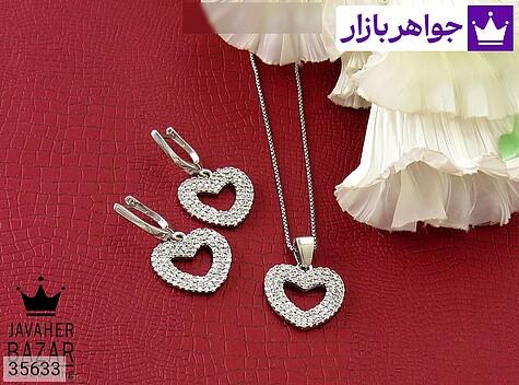 سرویس قلب سرویس نقره طرح قلب زنانه - 35633