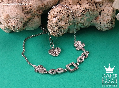 دستبند نقره طرح مهرناز زنانه - 35784