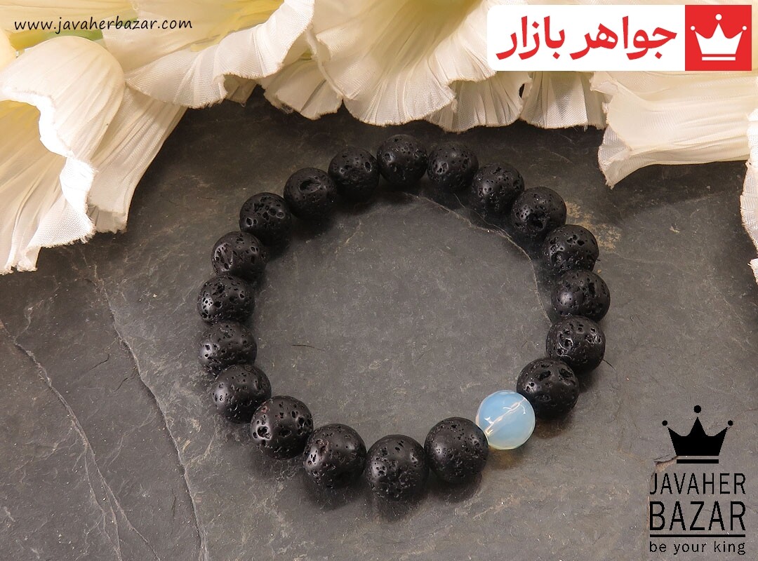 تصویر عکس خرید ، قیمت و خواص دستبند لاوا مردانه اصل