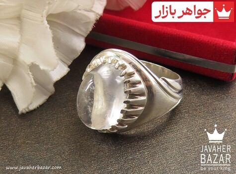 انگشتر نقره در نجف شاهانه مردانه دست ساز - 39984