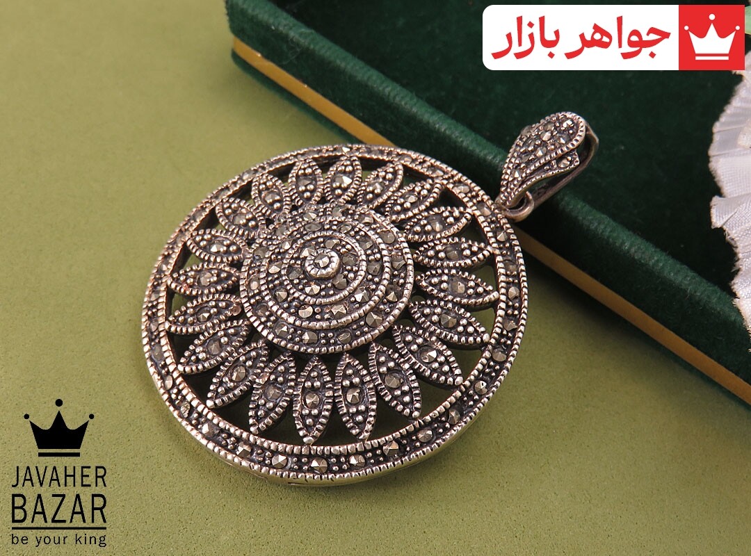 آویز نقره لوکس طرح خاتون