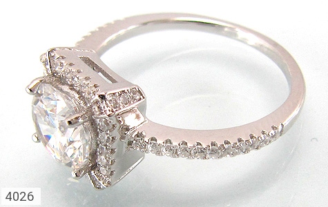 انگشتر نقره طرح الماس زنانه - 4026