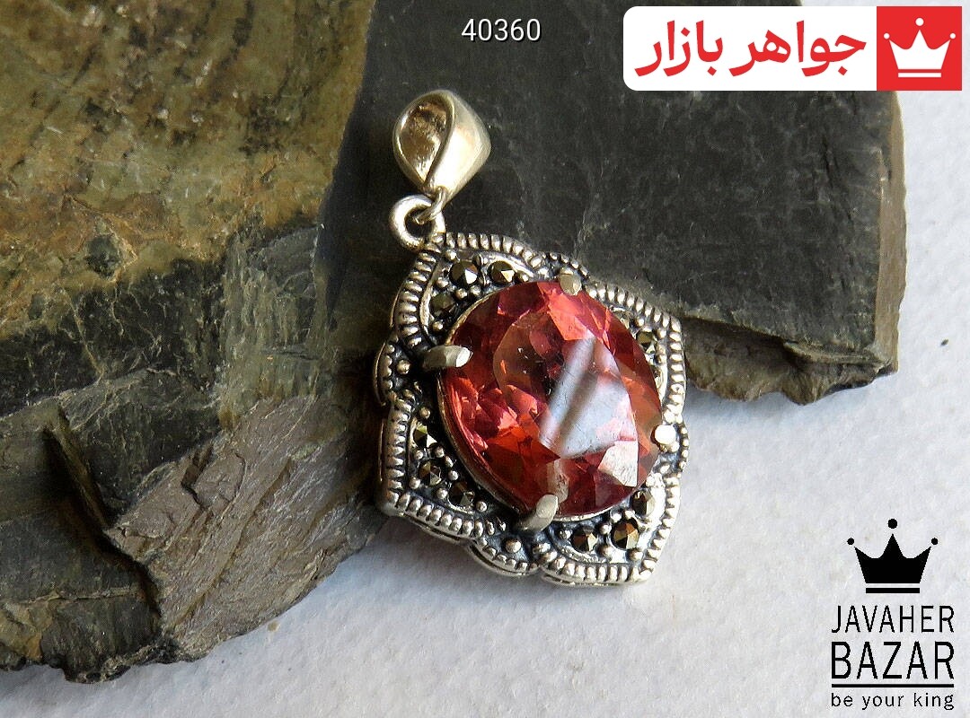 گردنبند نقره الکساندریت زولتانایت طرح هلیا