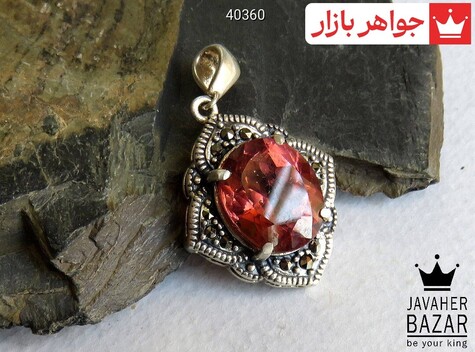 گردنبند نقره الکساندریت زولتنایت طرح هلیا - 40360