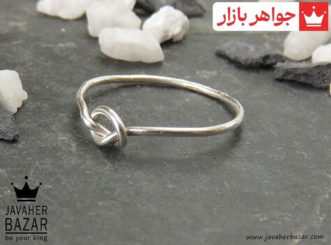 انگشتر نقره بندانگشتی زنانه دست ساز - 40385
