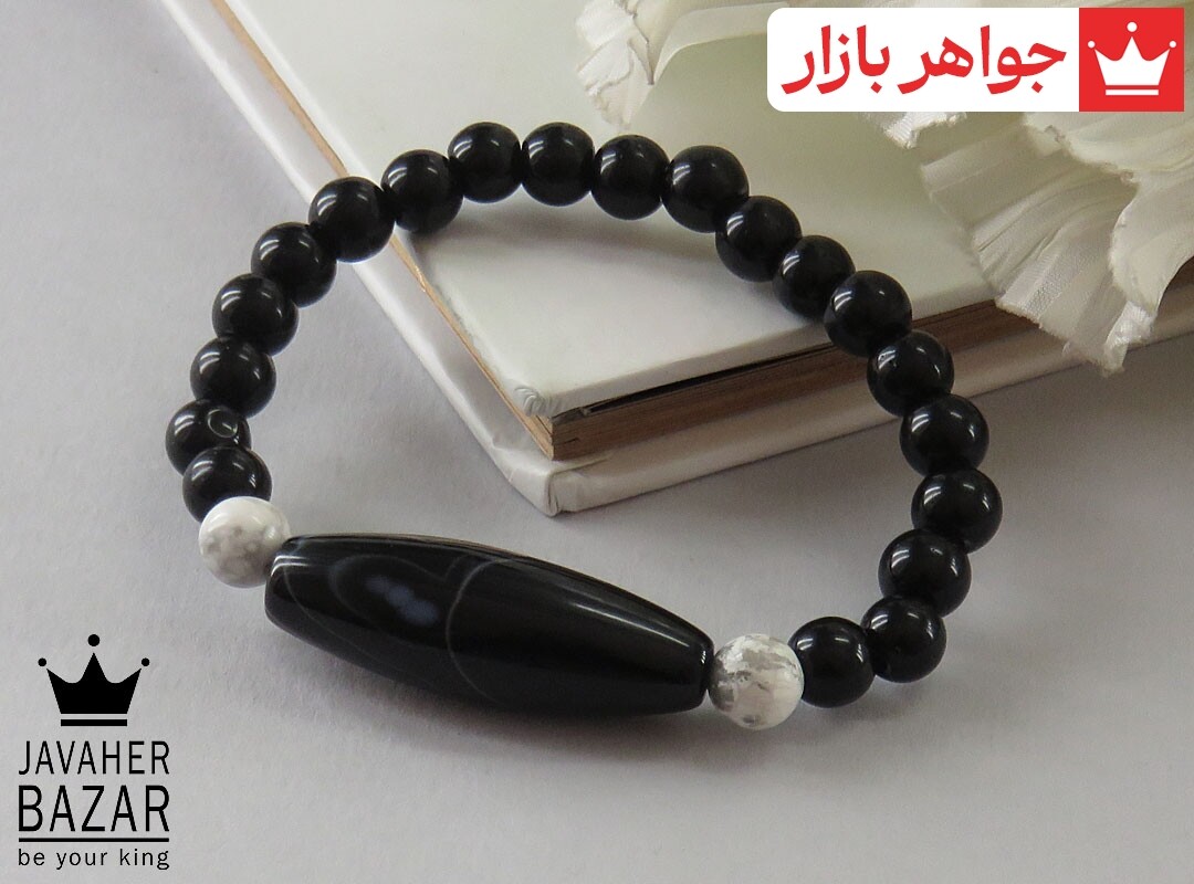 تصویر عکس خرید ، قیمت و خواص دستبند انیکس سیاه زنانه اصل