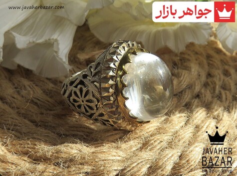 انگشتر نقره برنج در نجف شاهانه مردانه دست ساز - 42091