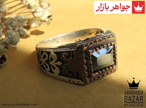 انگشتر نقره طرح ستار مردانه - 42285