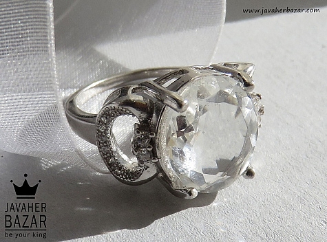 انگشتر نقره در نجف الماس تراش زنانه - 43611