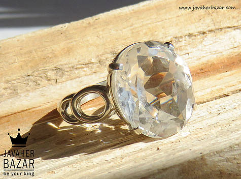 انگشتر نقره در نجف الماس تراش زنانه - 49425