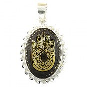 گردنبند نقره حدید کف العباس دست ساز