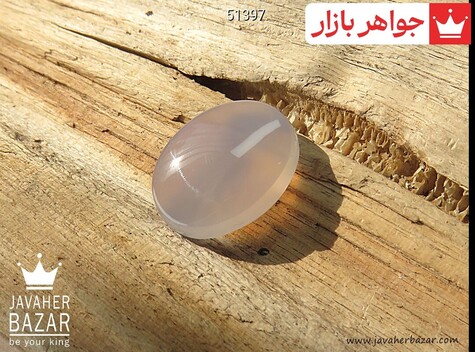 نگین عقیق یمنی کبود خوش رنگ - 51397