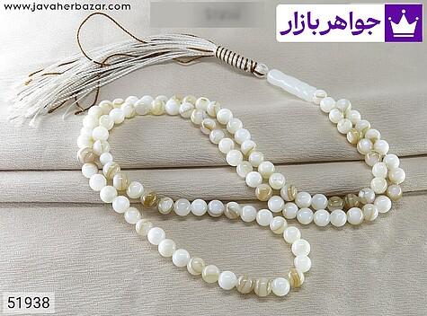 تسبیح صدف 101 دانه 6 میل طرح باباقوری - 51938