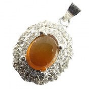 گردنبند نقره عقیق یمن طرح کیمیا