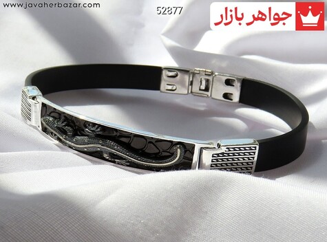 دستبند نقره ایتالیایی برند سامر مردانه ایتالیایی
