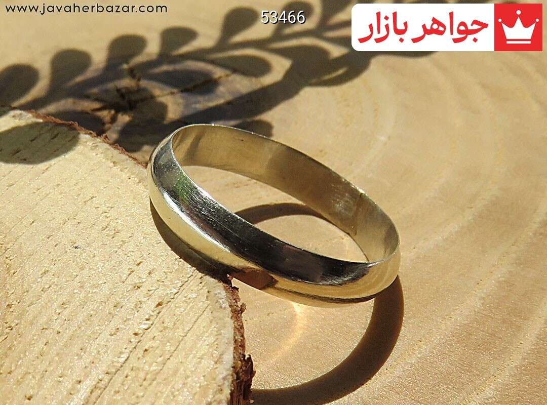 حلقه ازدواج نقره رینگی مردانه دست ساز
