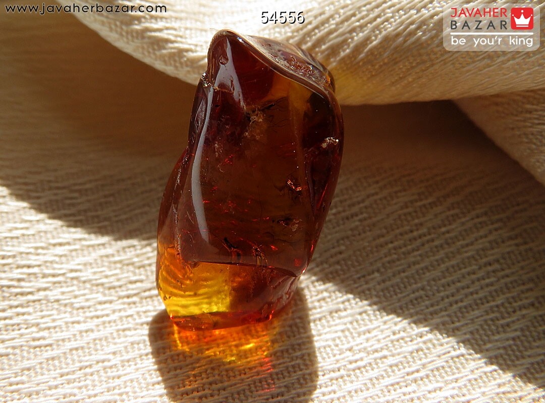 نگین کهربا روسی خوش رنگ