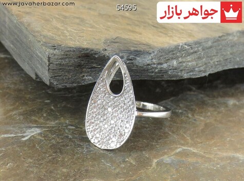 انگشتر نقره جذاب طرح مهین زنانه - 54595