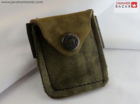 کیف چرم طبیعی بازوبند به همراه حرز امام جواد - 55116