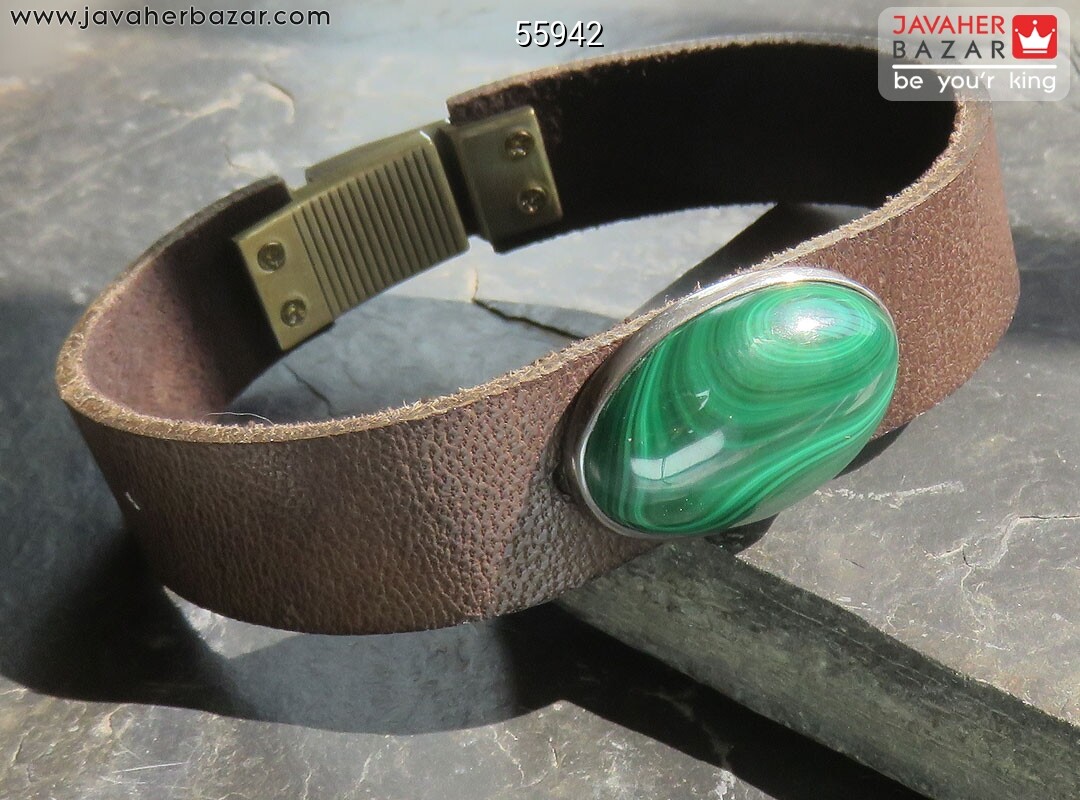 تصویر عکس خرید ، قیمت و خواص دستبند مالاکیت مردانه اصل