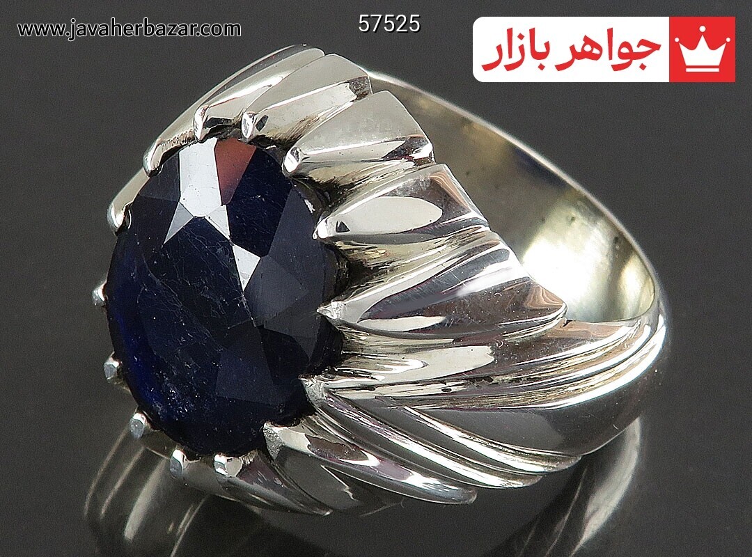 انگشتر نقره یاقوت آفریقایی دور چنگ طرح شاهانه مردانه انگشتر نقره یاقوت آفریقایی دور چنگ طرح شاهانه مردانه