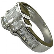 انگشتر تیتانیوم جواهری سایز 52 و 55 زنانه
