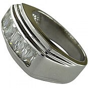 انگشتر تیتانیوم جواهری سایز 52 و 57 و 60 زنانه