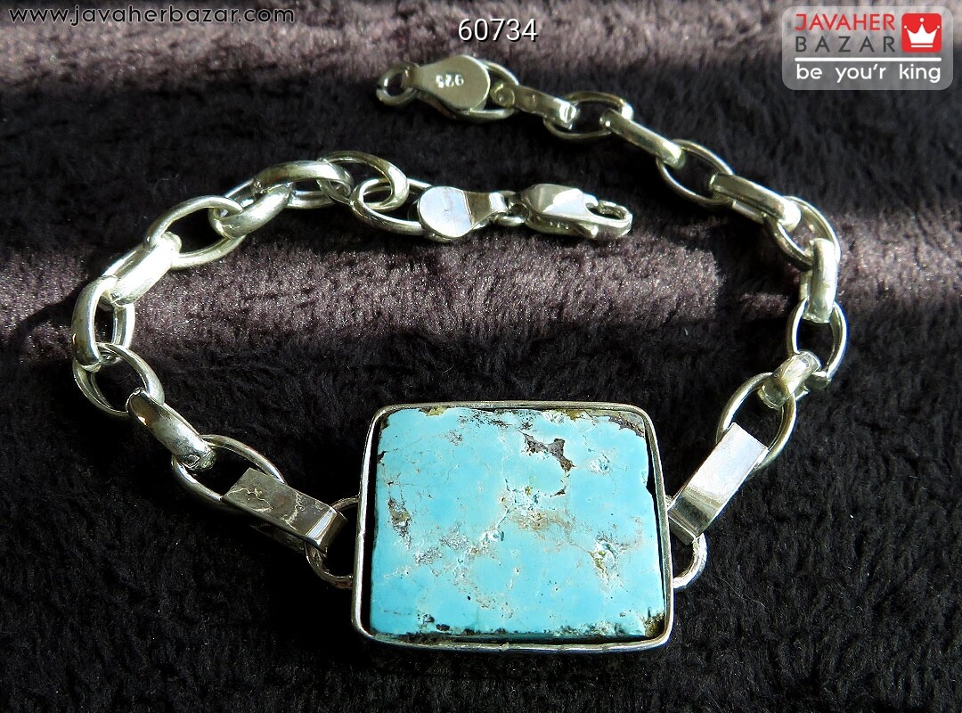 تصویر عکس خرید ، قیمت و خواص دستبند فیروزه نیشابوری مردانه اصل