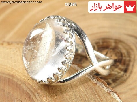 انگشتر نقره در نجف شفاف زنانه - 60845