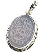 مدال نقره عقیق یمن سوسنی