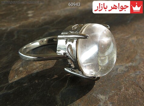 انگشتر نقره در نجف گرد ظریف زنانه - 60943